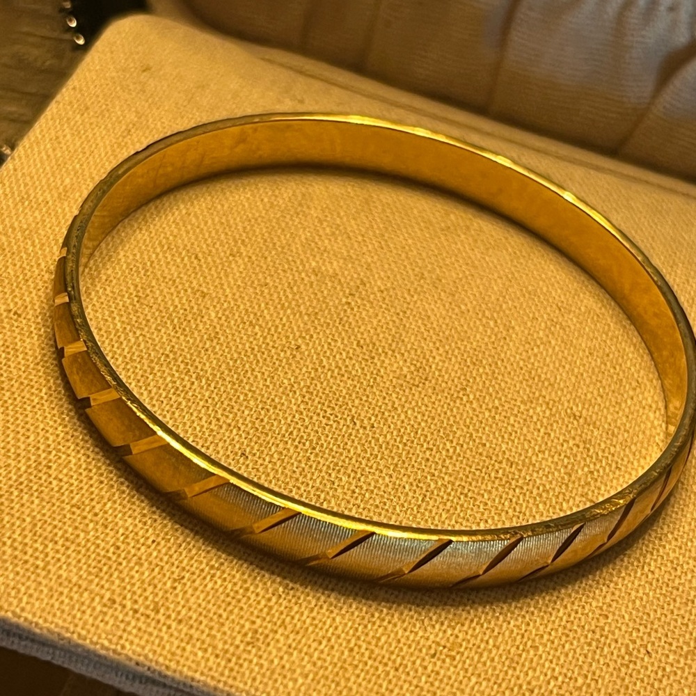Monet Gold Bangle Bracelet